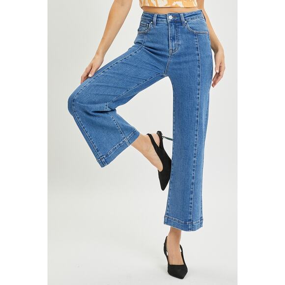 Risen Denim - Blue Flare & Wide Leg Jeans